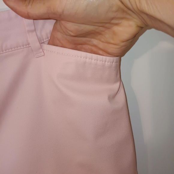 TALBOTS Women's Size 12 Super Crop Pants Pink Twill - Picture 4 of 15